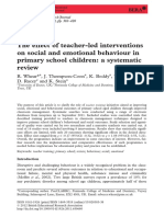 The Effect of Teacher-led Interventions