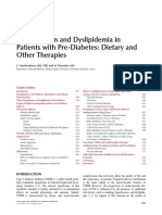 Hypertension and Dyslipidemia in Patients With Pre-Diabetes: Dietary and Other Therapies