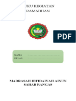 BUKU KEGIATAN Ramadhan