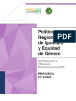 Politica Regional de Igualdad y Equidad de Genero (PRIEG)