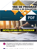 Developing Od Program: Od Interventions & Od Evaluation