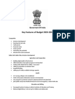 Key Features of Budget 2023.24