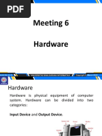 Meeting 6 Hardware