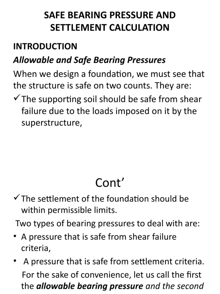 Shallow Foundation Settlement Analysis | PDF | Elasticity (Physics ...