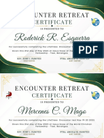 Green and Gold Elegant Certificate