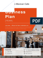Food Cafe Business Plan Example