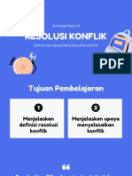 Konflik Sosial - Resolusi Penyelsaian Konflik