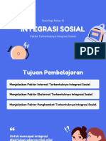 Integrasi Sosial - Faktor Terbentuknya Integrasi Sosial