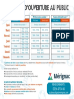 Piscine Horaires 2022