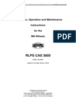 Installation Operational and Maintenance Instructions - MS Wheels RLPS CAS 3600