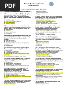 Midterm Psych NSG Nclex Test Banks