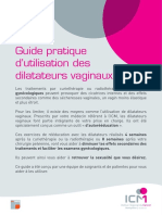 Guide Dilatateurs Vaginaux ICM