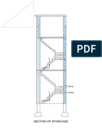 Staircase Sectional Elevation