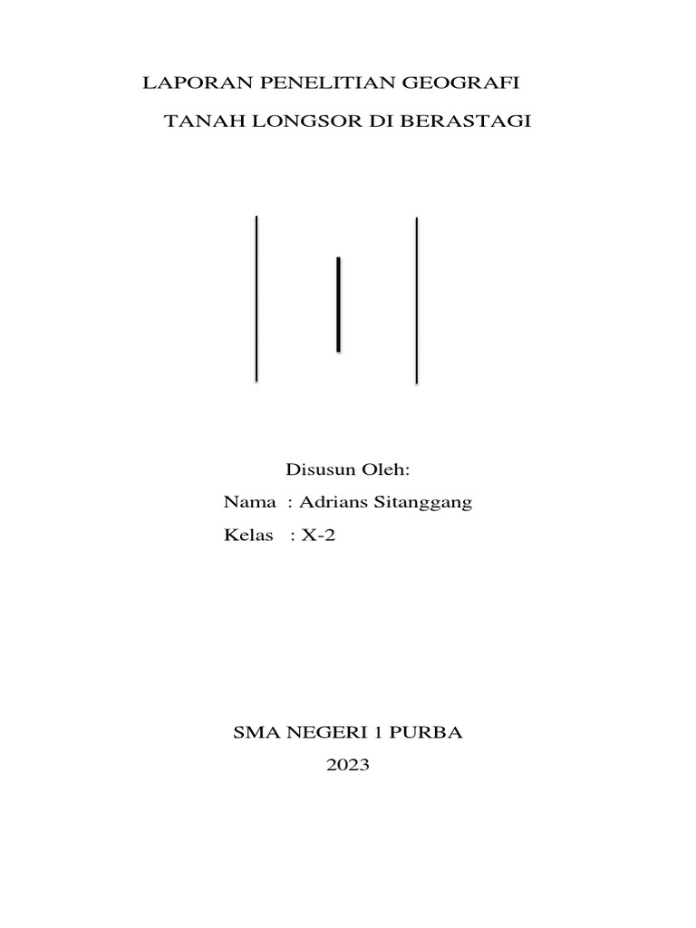 Laporan Penelitian Geografi Adrian Pdf