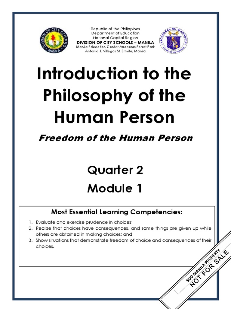 Freedom of The Human Person | PDF | Free Will | Determinism