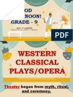 Arts - Western Classical Plays Opera