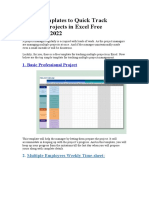 10 Top Templates To Quick Track Multiple Projects in Excel Free Download 2022