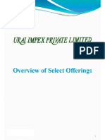 Urai Impex Private Limited - Overview of Select Offerings
