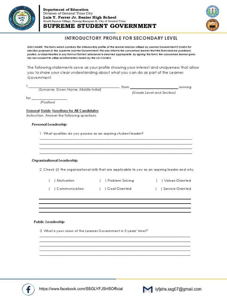 Proper format introductory profile pdf behavior modification