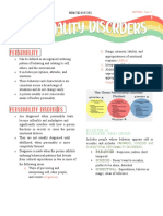 NCM 116 Midterms Topic 7 Personality Disorders Notes