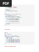 OOP Java Inheritance Examples