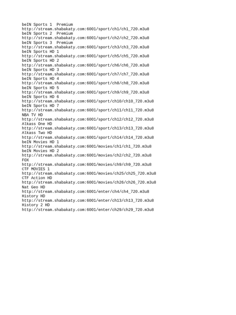 Earthlink Most Watched Channels List PDF
