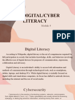 Digital Cyber Literacy