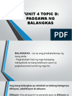 Yunit Iv Topic D Paggawa NG Balangkas