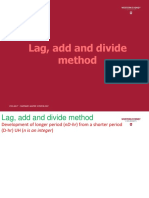 Lag Add and Divide Method