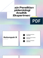 Epidemiologi Kelompok 9 - Desain Penelitian Epidemiologi Analitik (Eksperimen)
