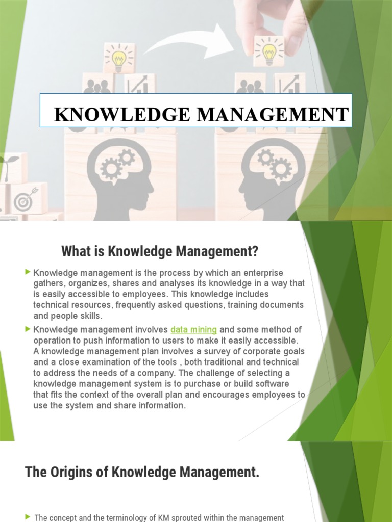 Knowledge Management PDF