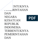 Terbentuknya Pemerintahan Nkri