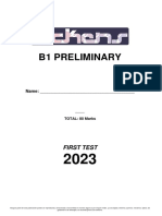 B1 Preliminary - 1st Round 2023