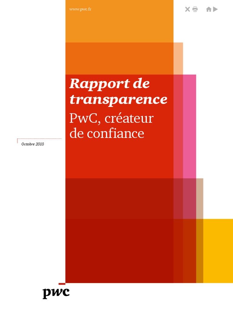 Rapport de transparence PwC 2018 | PDF | Audit | Business