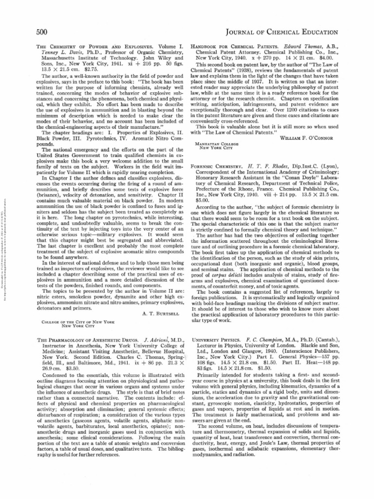 The Chemistry Of Powder And Explosives Volume I Pdf