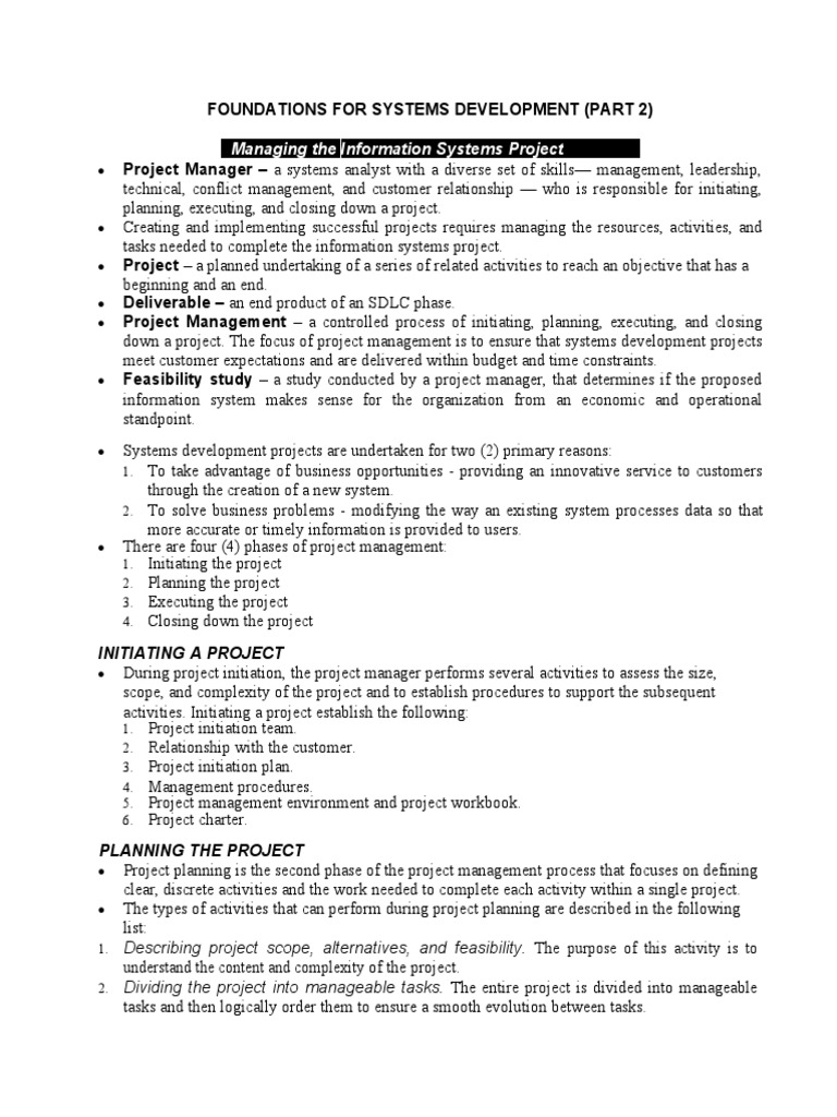 02 Handout 110 | PDF | Project Management | Systems Theory