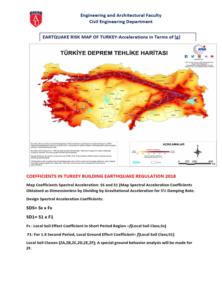 Turkey Earthquake Risk Map & Soil Classes | PDF | Technology & Engineering