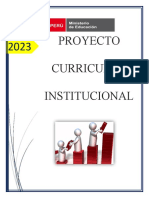 Proyecto Curricular Institucinal 2023