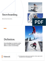 Snowboarding Risky Sports English