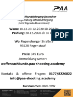 Waffensachkunde Bewacher Regensburg - 2020 9BW