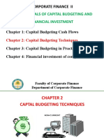 C2-Capital Budgeting Techniques - Student
