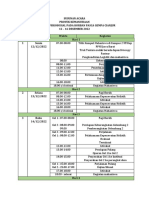 Susunan Acara Proyek Kemanusiaan