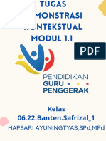 Demonstrasi Kontekstual Filosofi Ki Hajar Dewantara Dan Asas Tri-Kon - Hapsari Ayuningtyas, SPD, Mpd.