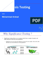 Hypothesis Testing