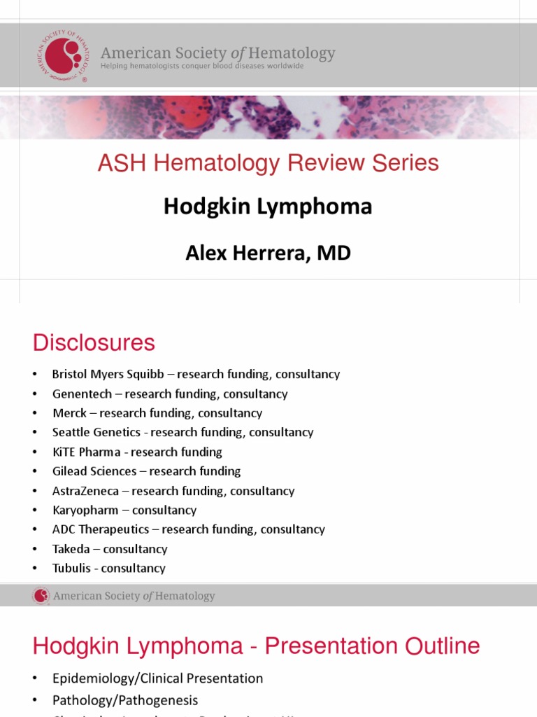 Ash hematology review series hodgkin lymphoma herrera pdf
