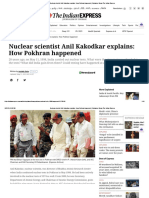 Nuclear Scientist Anil Kakodkar Explains - How Pokhran Happened - Explained News, The Indian Express