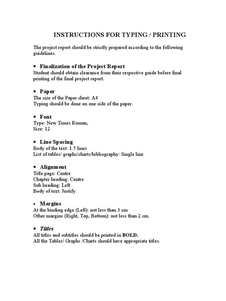 Project Report Formatting Guidelines | PDF | Business