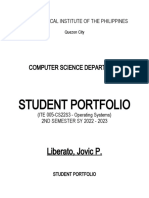BSCS-LIBERATO CS22S5 Student Portfolio