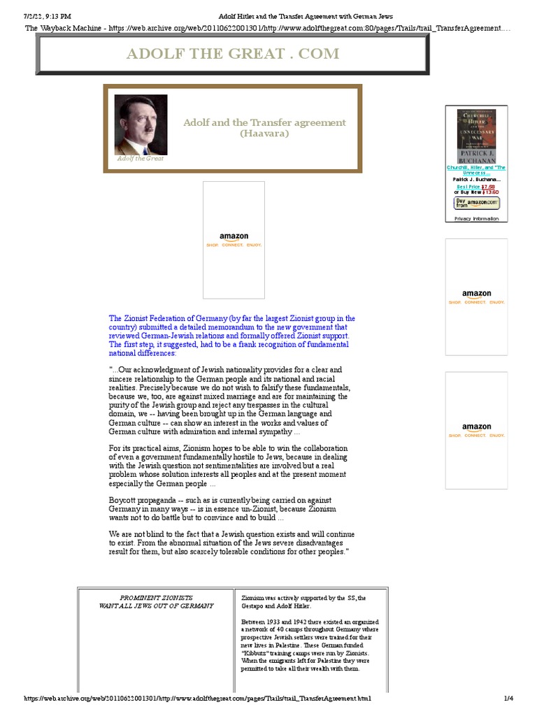 Zionist-Nazi Collaboration History | PDF | Zionism | Nazi Germany