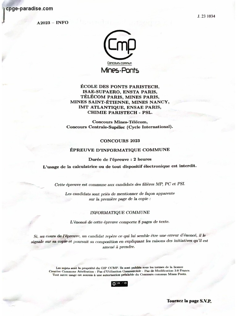 Scan IPT CMP Toutes Les Filières | PDF